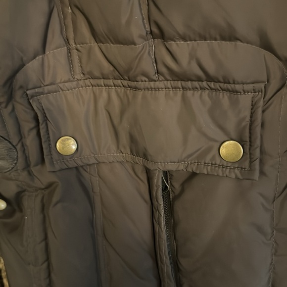 LARRY LEVINE VINTAGE DOWN PUFFER
COAT WITH RABBIT FUR TRIM SIZE XL - Picture 7 of 8